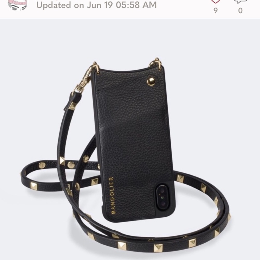 Bandolier Pyramid Studded Crossbody iPhone Case